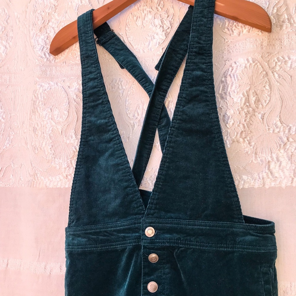 Emerald Green Corduroy Dress